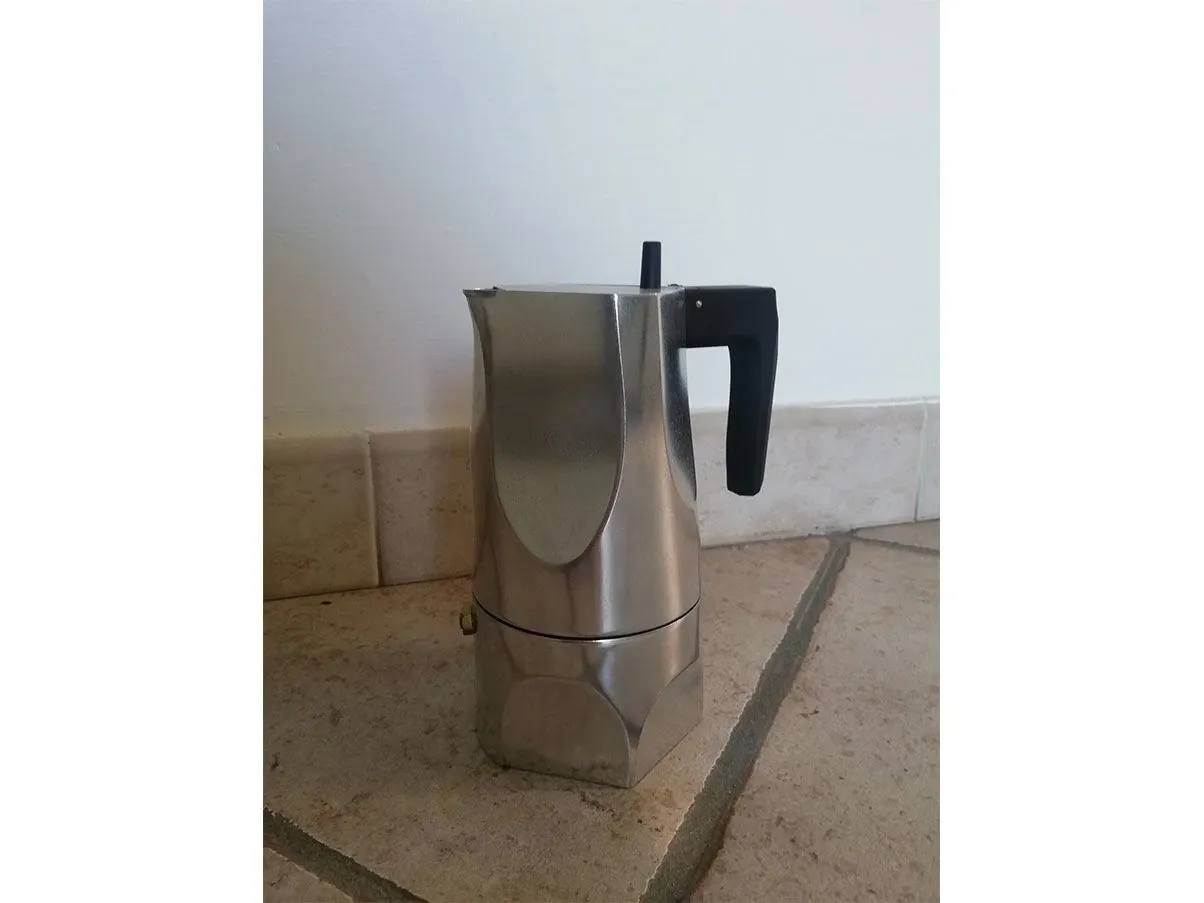 Caffettiera Ossidiana 6 tazze in alluminio, Alessi 4