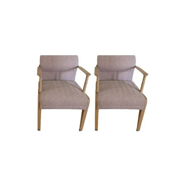 Set of 2 Ina armchairs in fabric, Giorgetti image