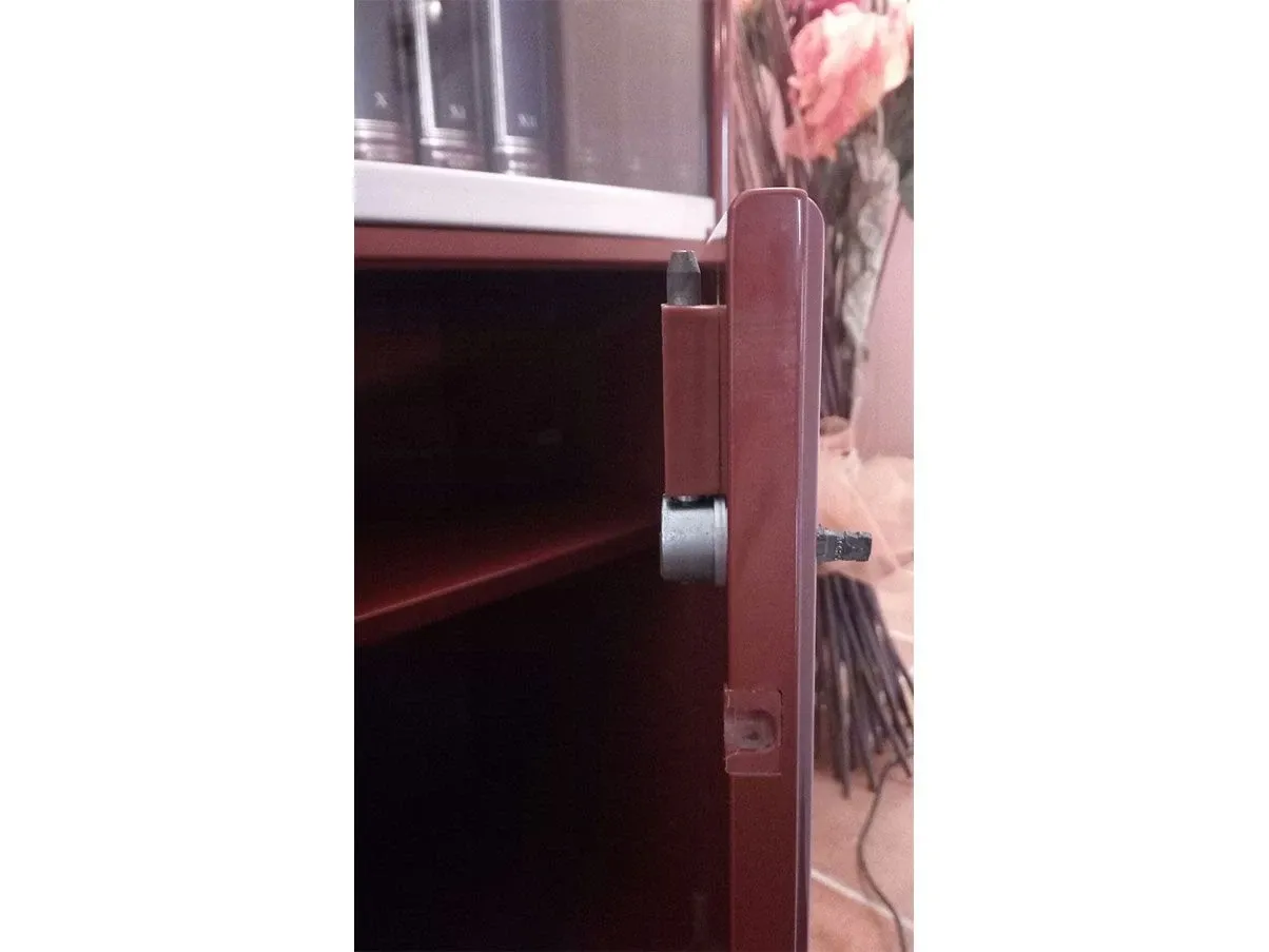 Libreria Olinto ante cristallo e legno (rosso), B&B Italia 1
