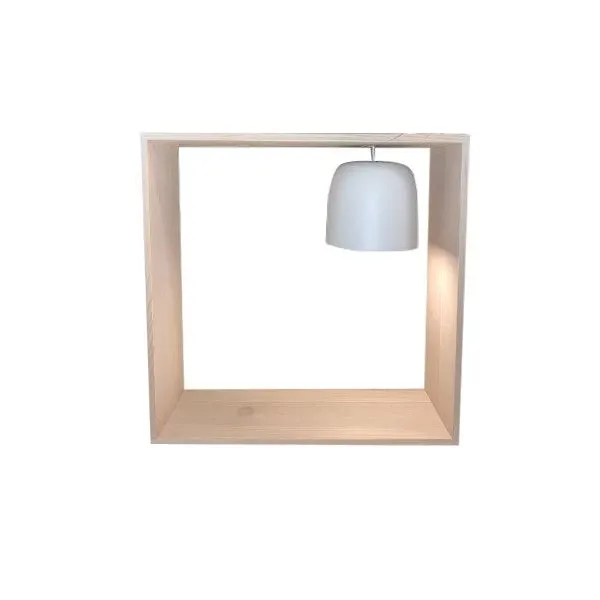 Lampada da tavolo Gaku Wire di Nendo in legno (bianco), Flos image