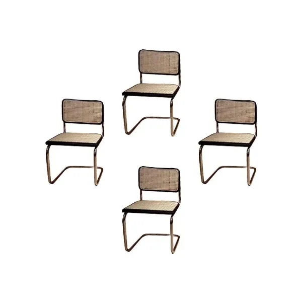 Set of 4 Cesca chairs from 1984 by Marcel Lajos Breuer, Alivar image