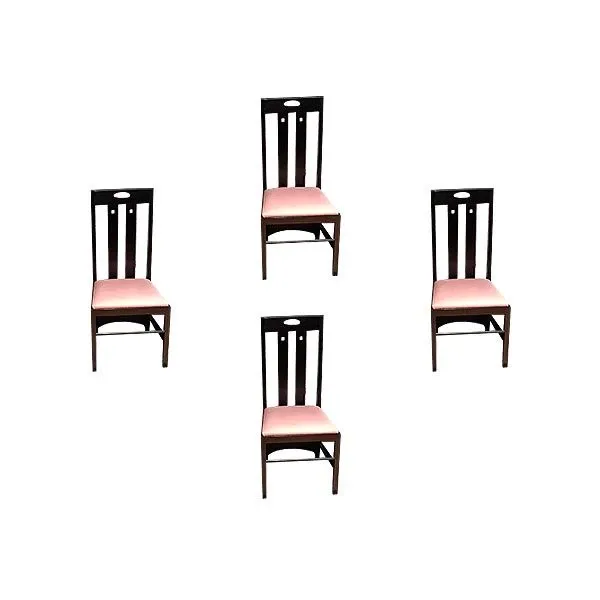 Set of 4 vintage High Ingram chairs (1980s), MDF image