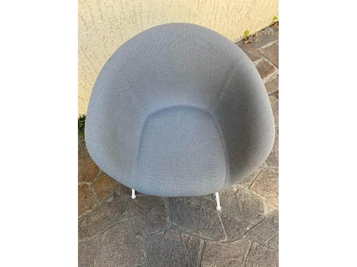 Set of 8 Duna 02 armchairs in fabric and polyethylene 5