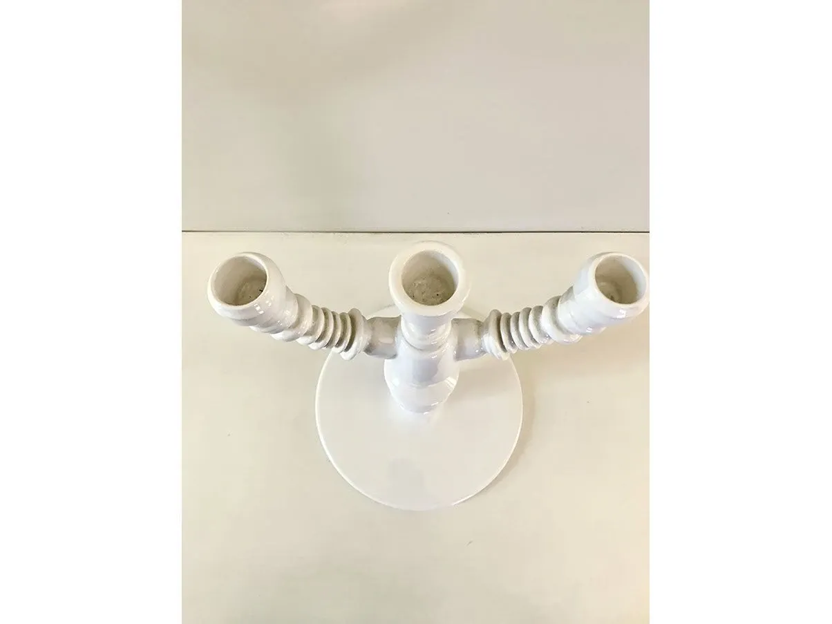Candelabro Spring in ceramica smaltata (bianco), Bosa 2