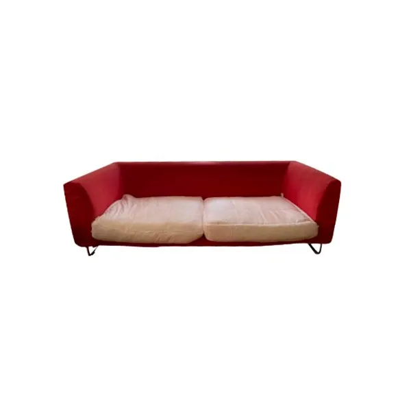 Elan 2 seater sofa by Jasper Morrison (red), Cappellini image