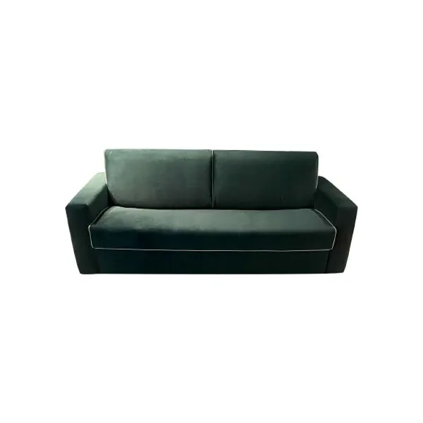 3 seater Venetian velvet sofa bed (green), MD Work image