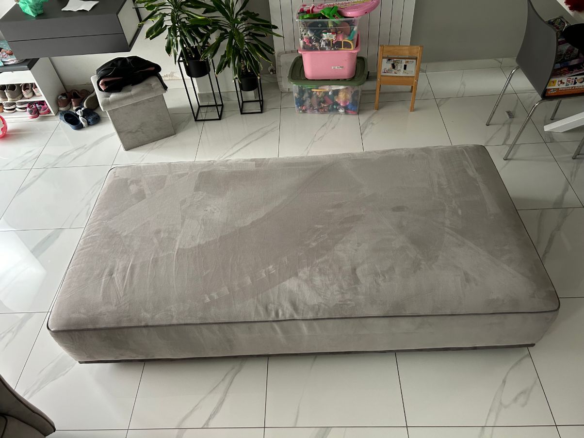 Divano Domino in tessuto grigio 6