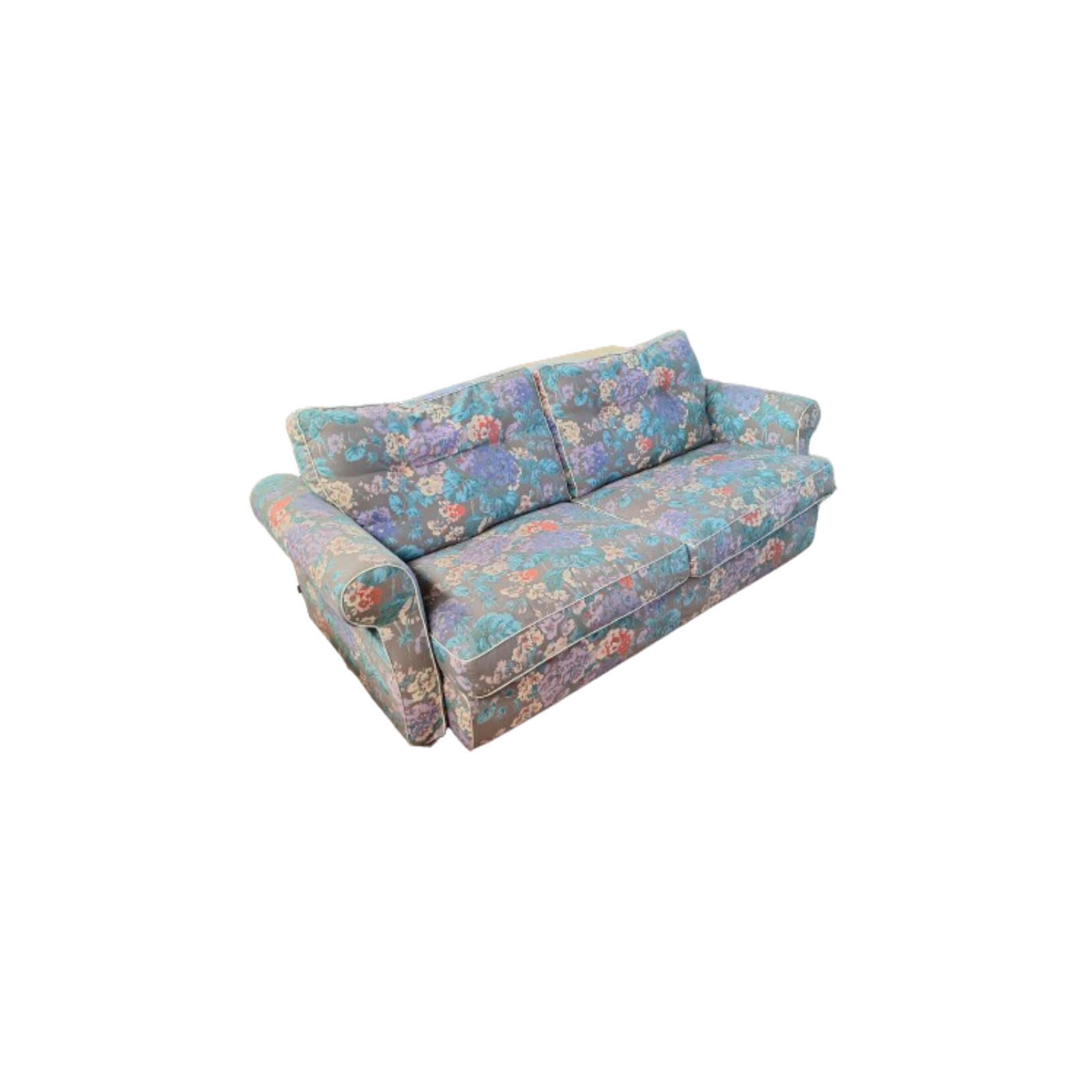 Vintage 3-seater floral sofa (1990s), Minotti image