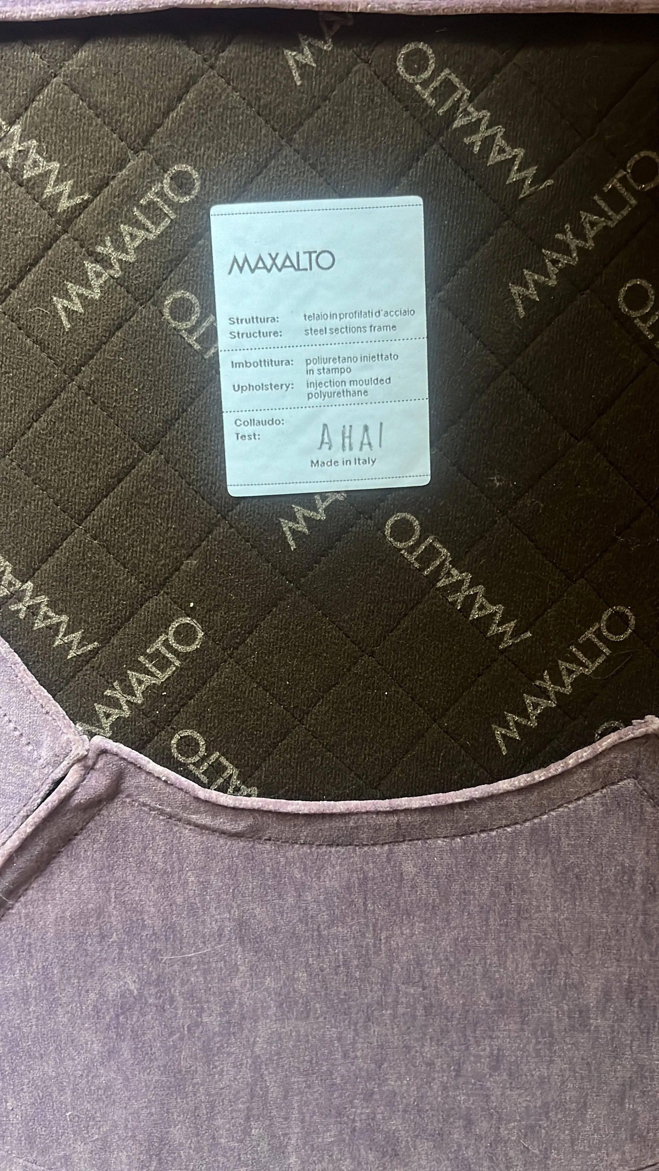 Poltroncina Febo glicine, Maxalto 1