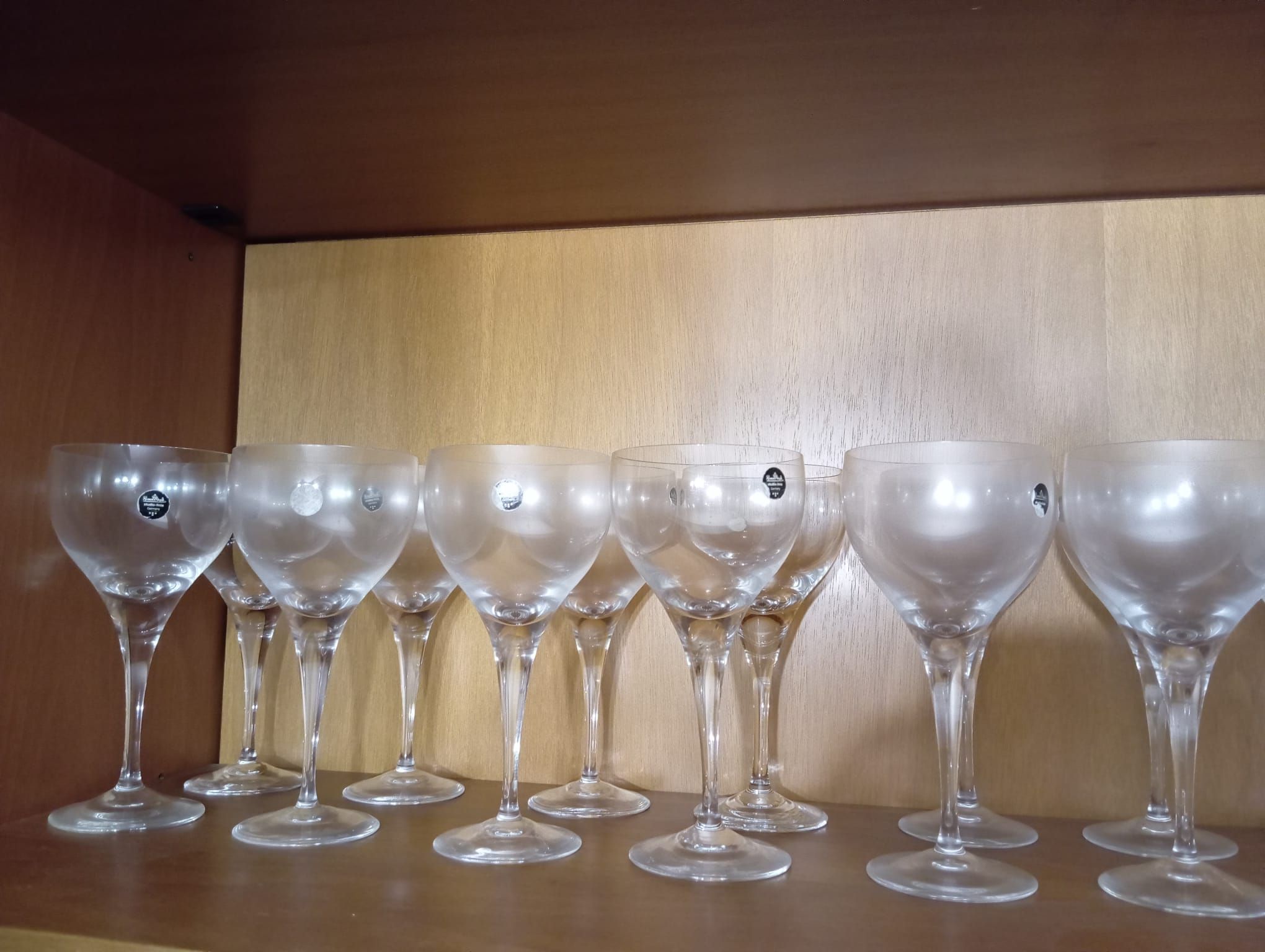 Servizio di calici per vino acqua e spumante in cristallo (anni '80), Rosenthal  Main