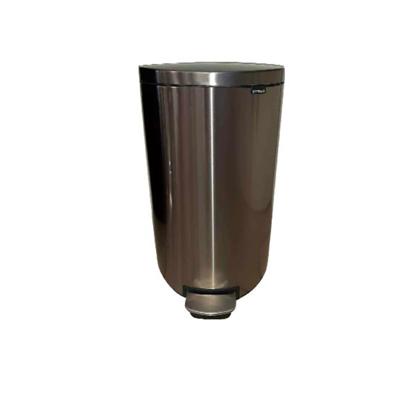 Flatback Silent pedal bin in steel, Brabantia image