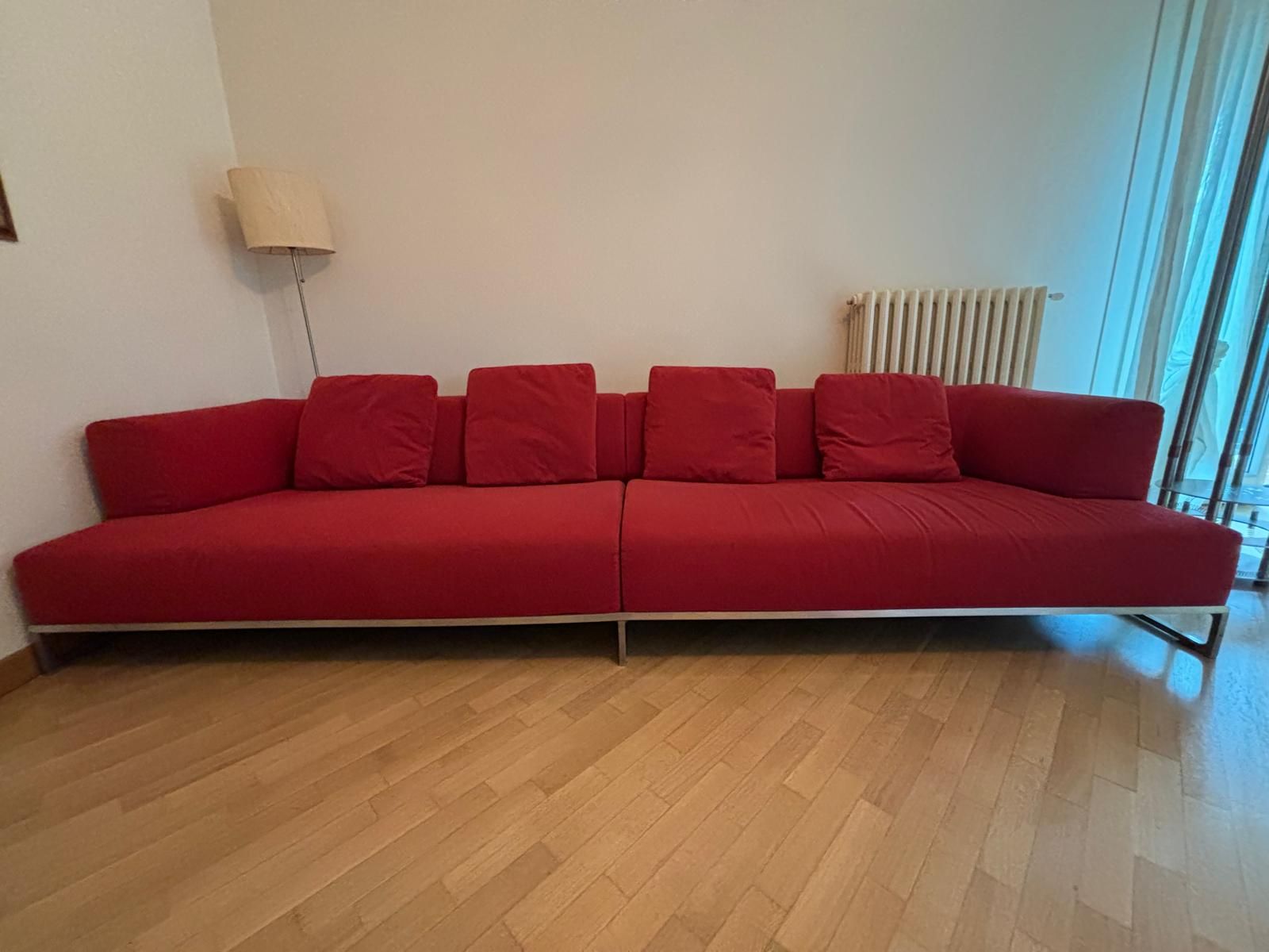 Antonio Citterio 4-Seater Red Sofa Front