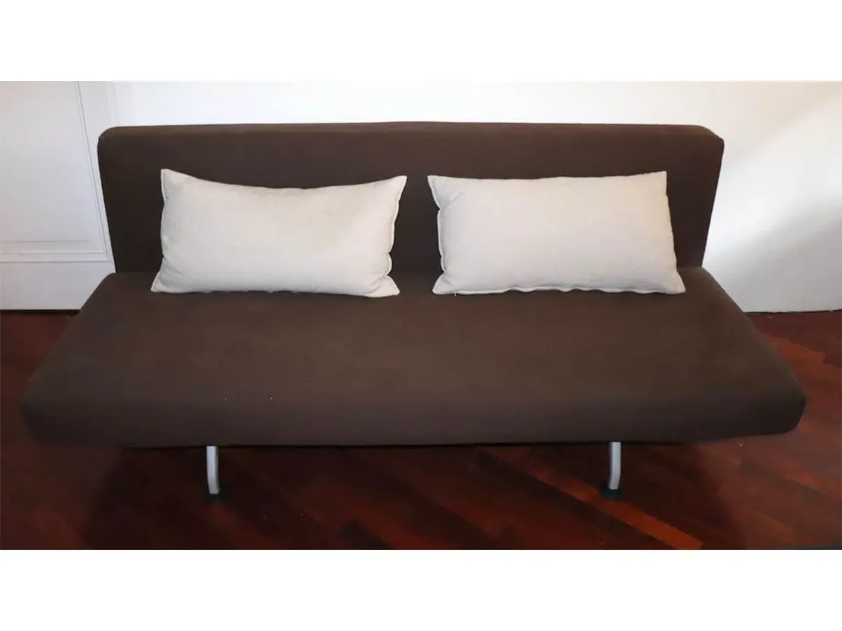 Sliding sofa bed in fabric (brown), Tacchini 4