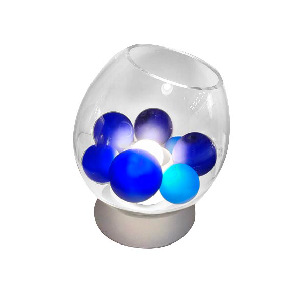 Astra table lamp with glass spheres (blue), La Murrina image