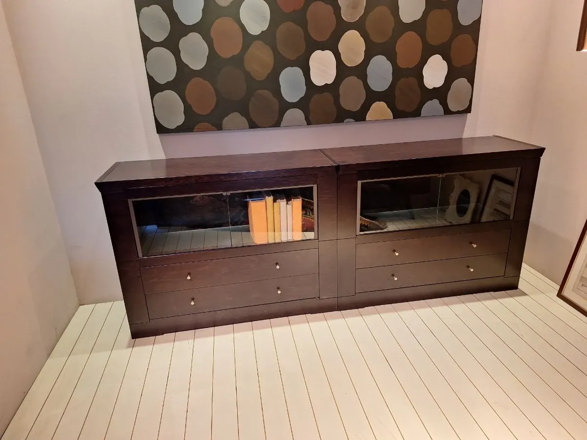 Storage unit in copper-plated maple Oli, Giorgetti image