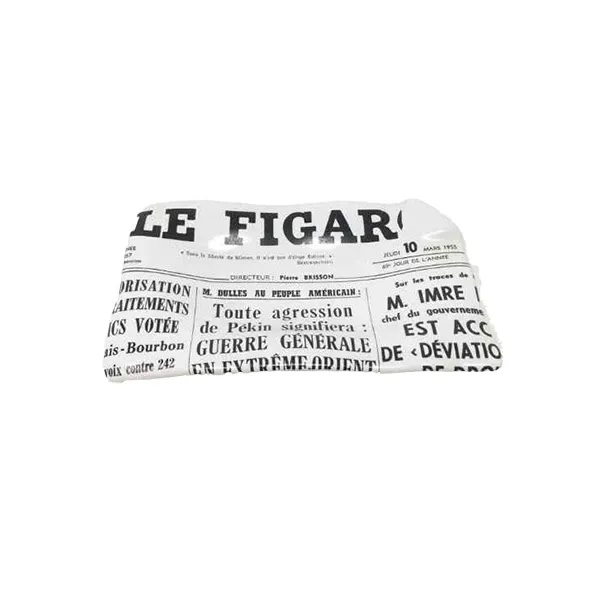 Vintage Le Figaro pottery tray, Fornasetti image