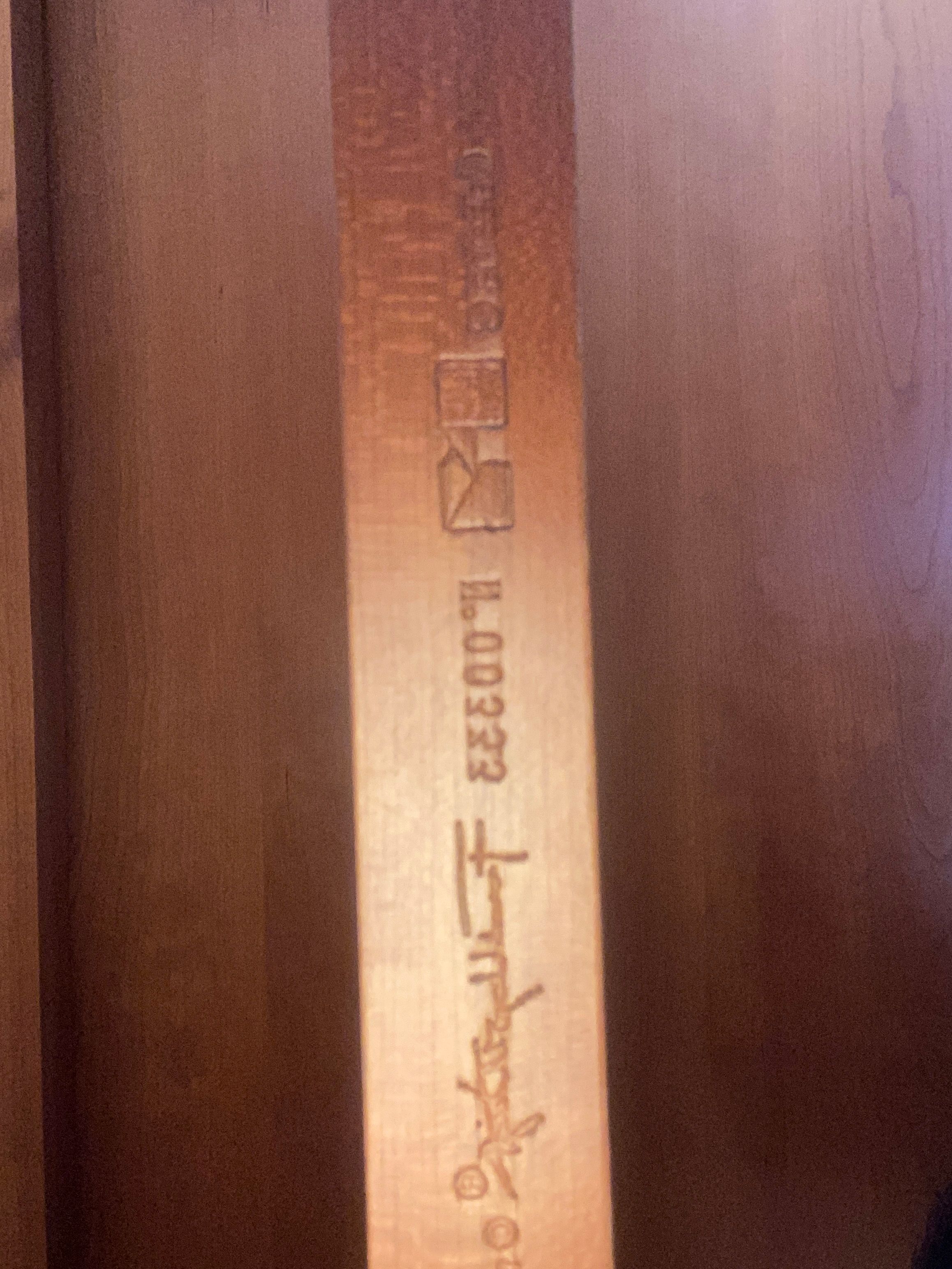 Frank Lloyd Wright Taliesin Rectangular Cherry Wood Dining Table Brand