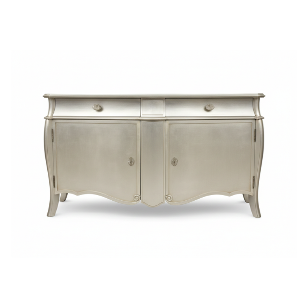 Houten dressoir zilverkleurig image