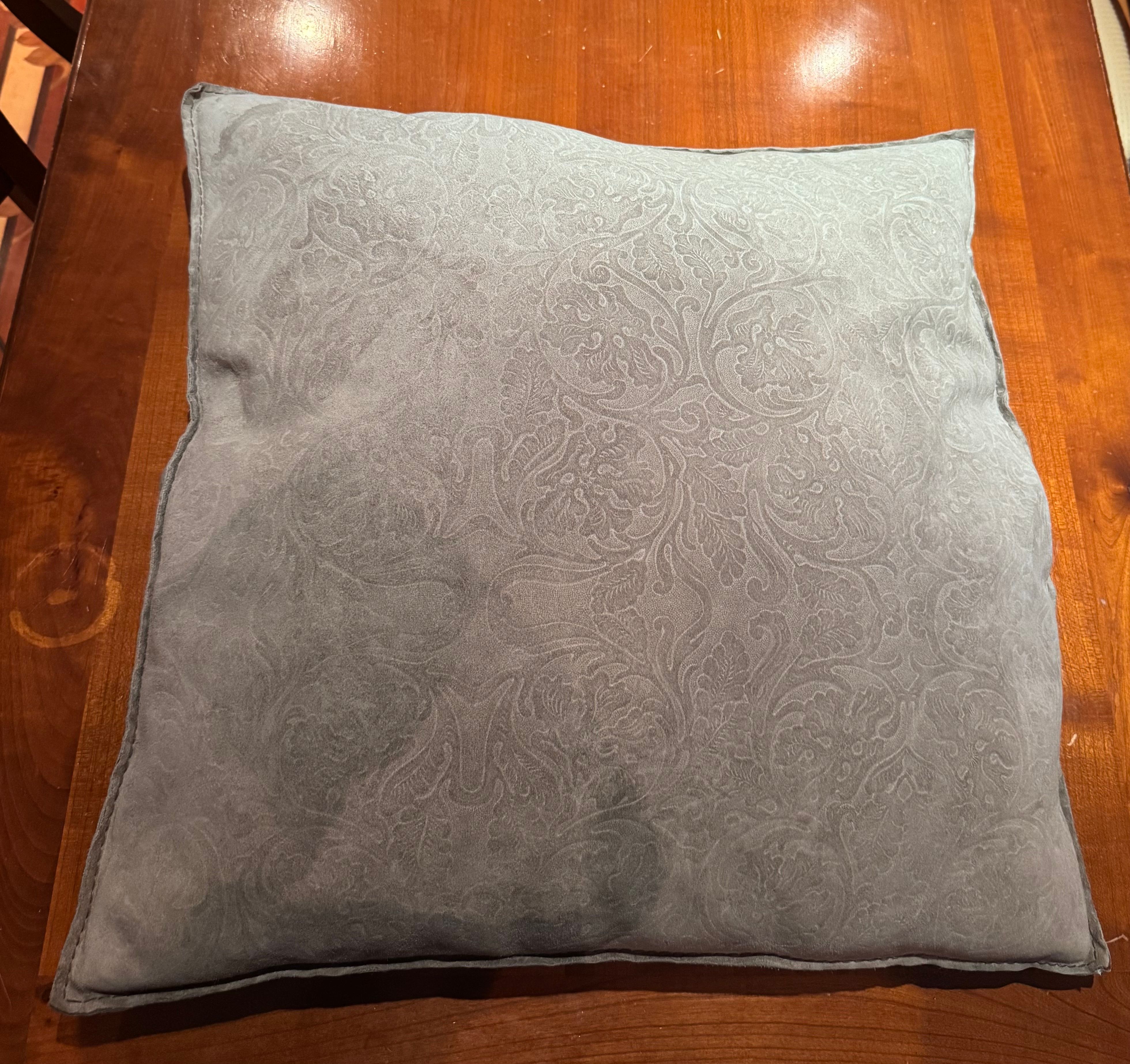 Coppia di cuscini in Nabuk tortora Front