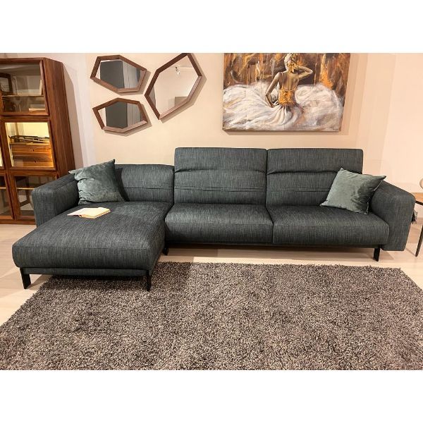 Bepop sofa in blue fabric, Ditre Italia image