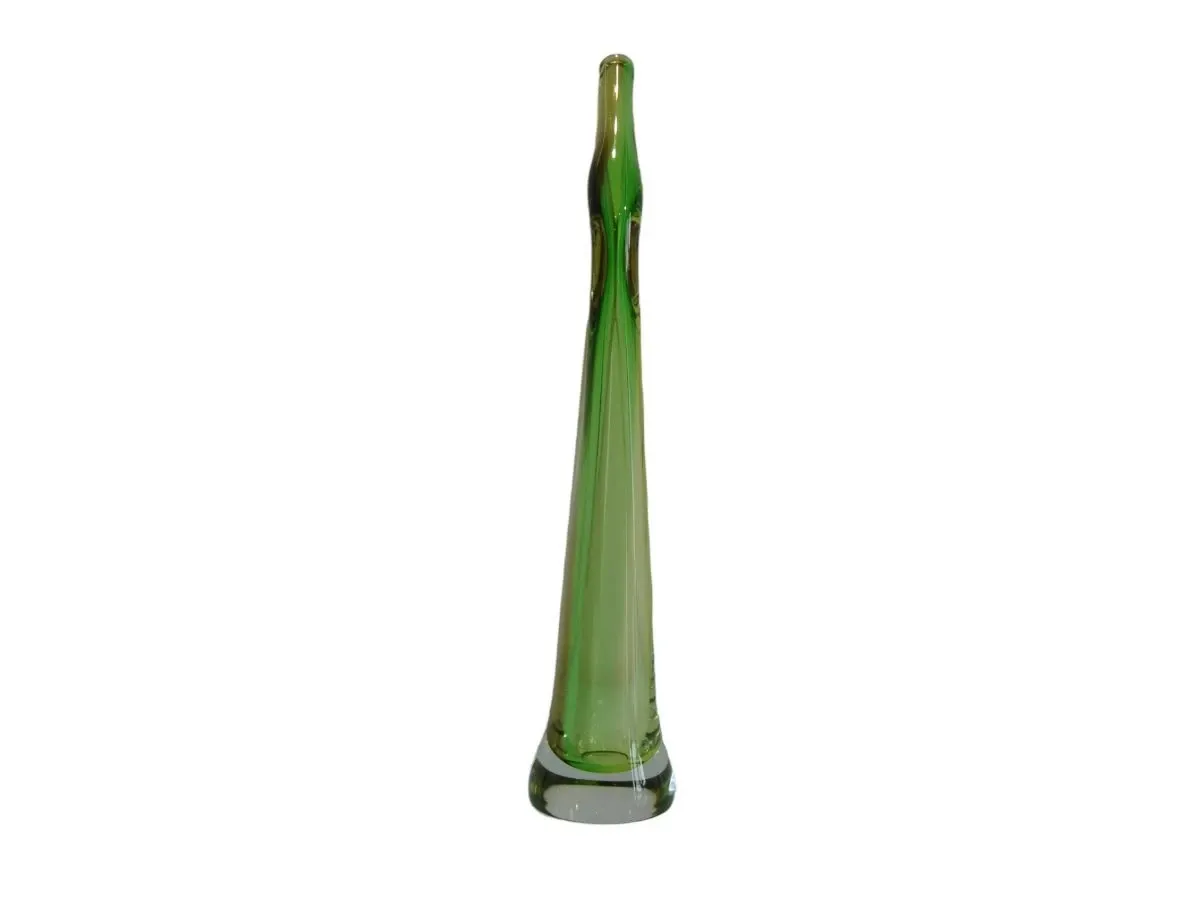 Green glass vase, Kosta Boda 2