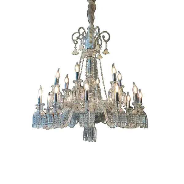 L14545 / 12 + 6 glass and crystal chandelier, Renzo Del Ventisette image