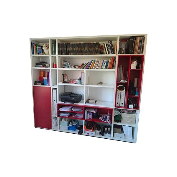 Bookcase in wood (multicolored) 1