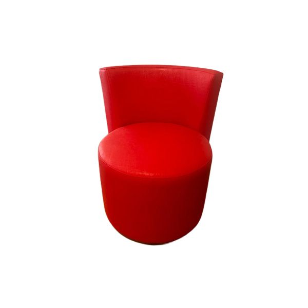 Dalt armchair in red eco-leather, Domingo image