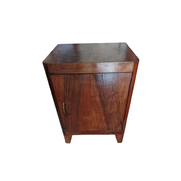Art Deco bedside table in walnut root, image
