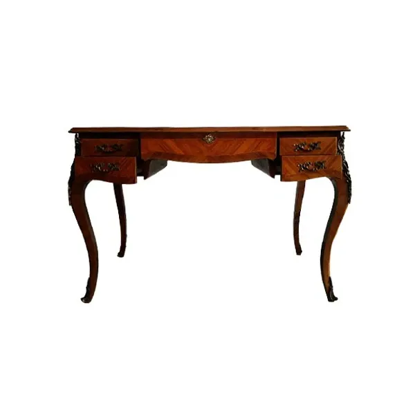 Vintage Louis XV wooden writing desk (early 1900s), image