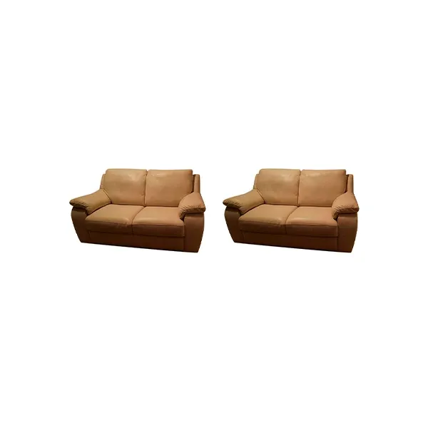 Set of 2 leather sofas (beige), Sofas & Sofas by Natuzzi image