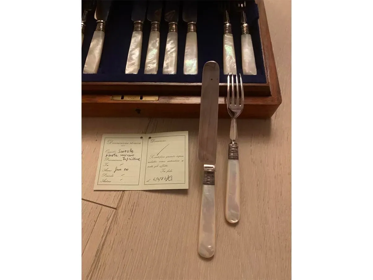 Antique cutlery set for 6 people (19th century), Mappin and Webb 3