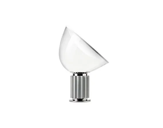 Taccia table lamp by Achille Castiglioni (silver), Flos image