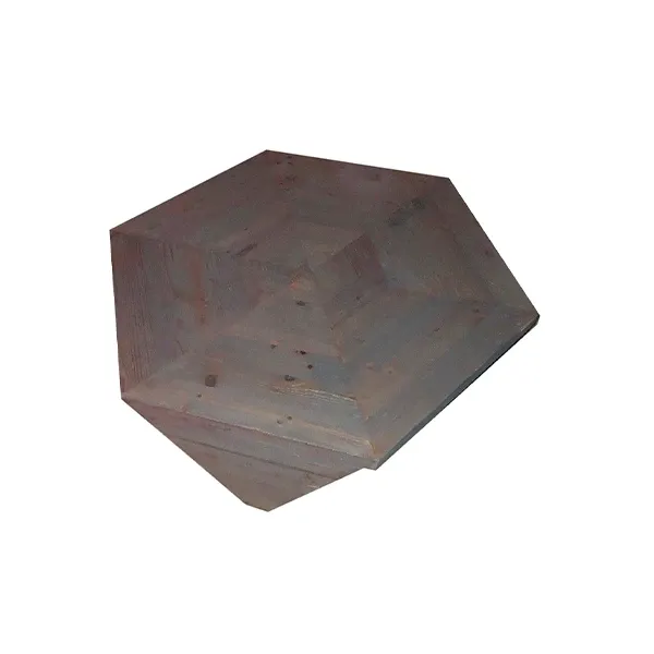 Hexagonal coffee table in old pine wood, Design By Us image