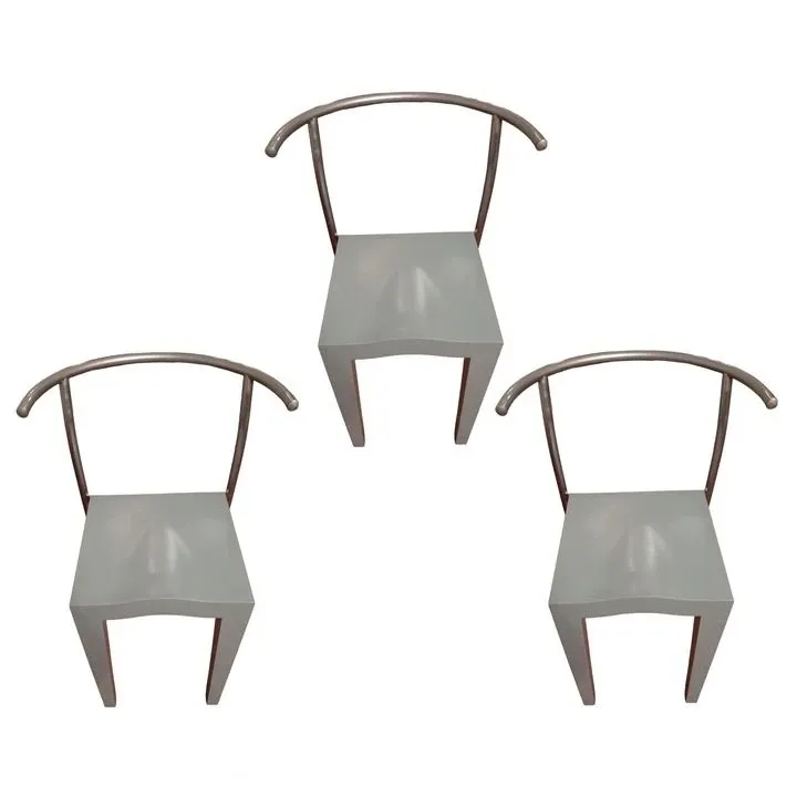 Set of 3 Dr Glob chairs design Philippe Starck, Kartell 10