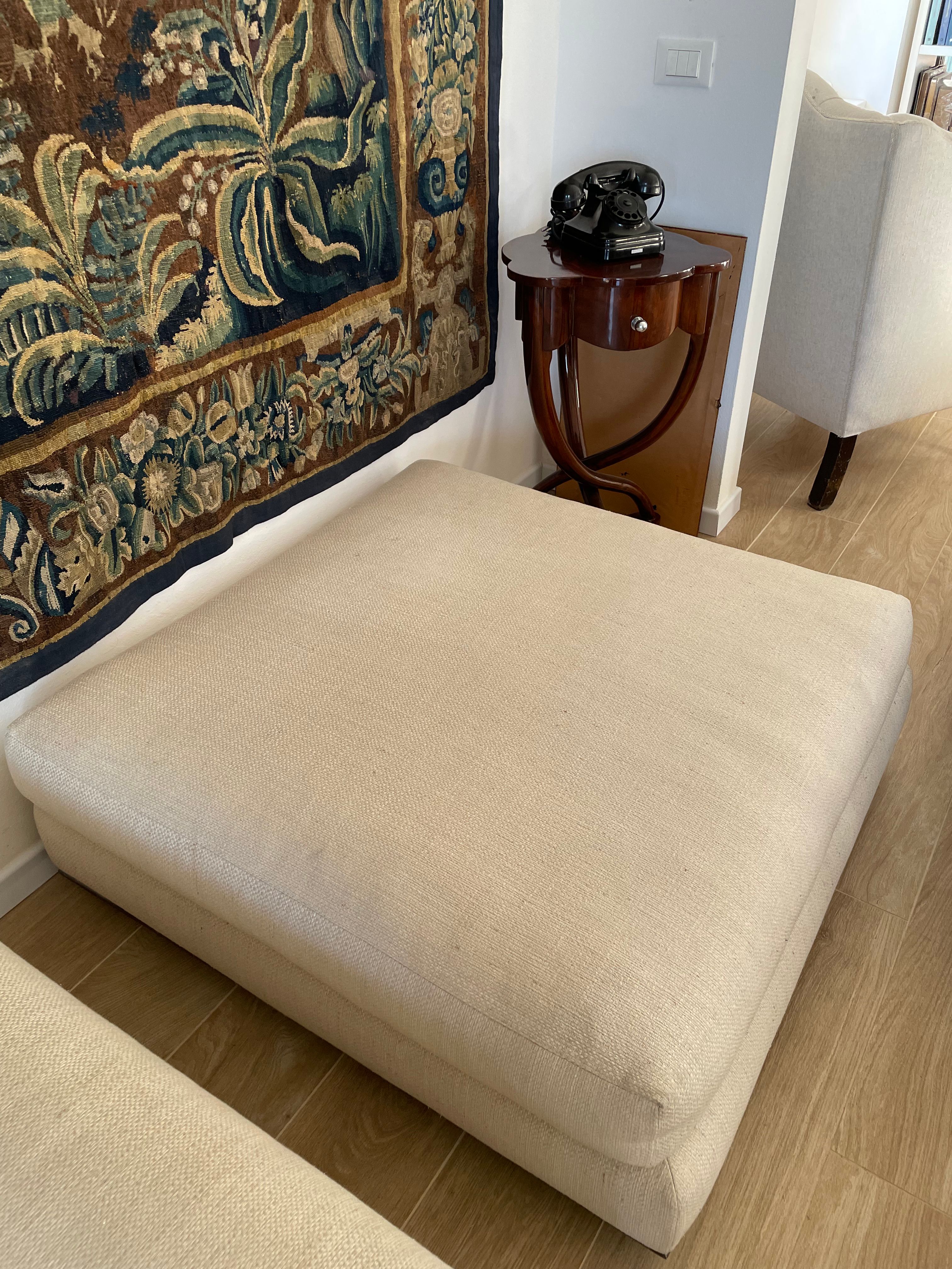 Hamilton 3-Sitzer Sofa Set mit 2 Hockern aus Stoff von Rodolfo Dordoni Optional7