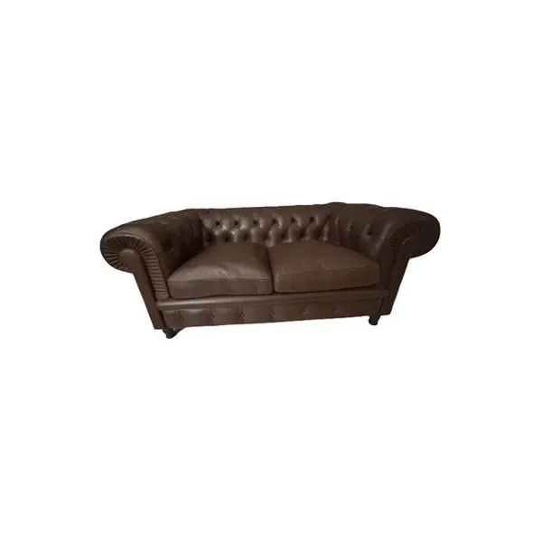 Chester 2-seater sofa in brown leather, Poltrona Frau image