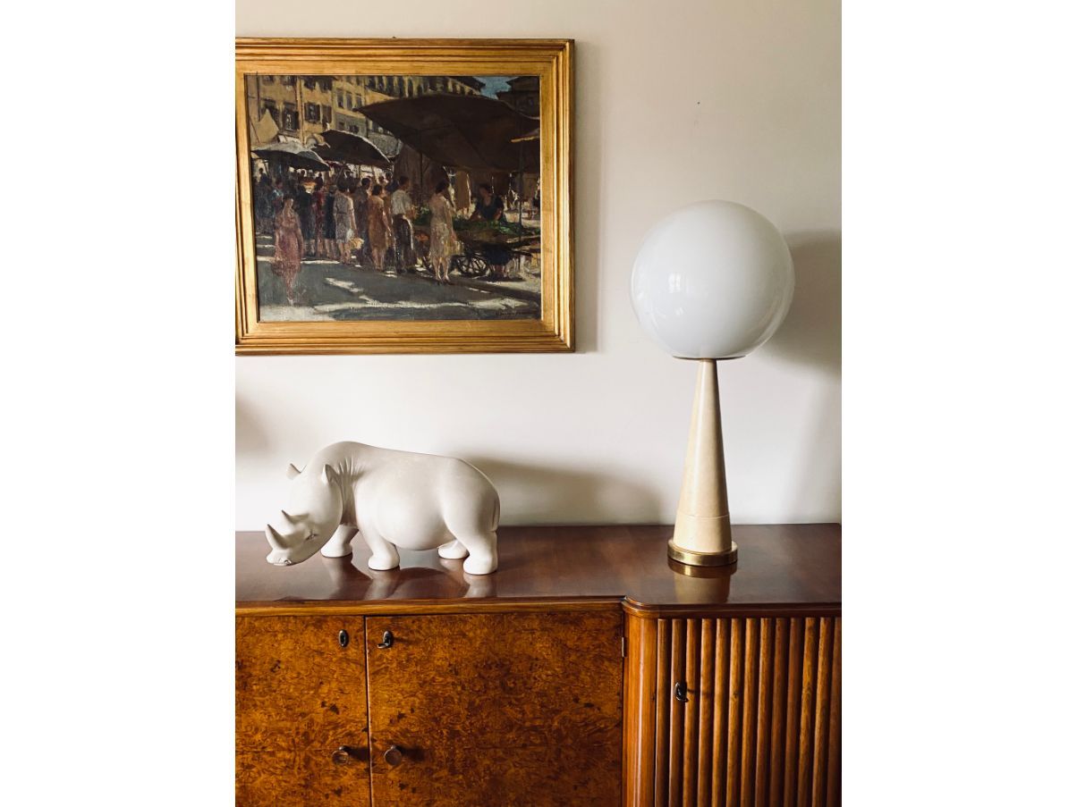 Vintage Hollywood Lamp (1960s), Side