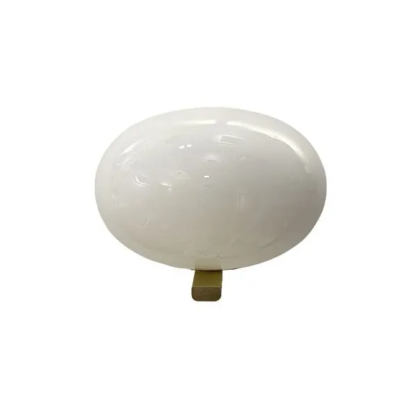 Alba 176 wall lamp in metal and opal glass, Oluce 4