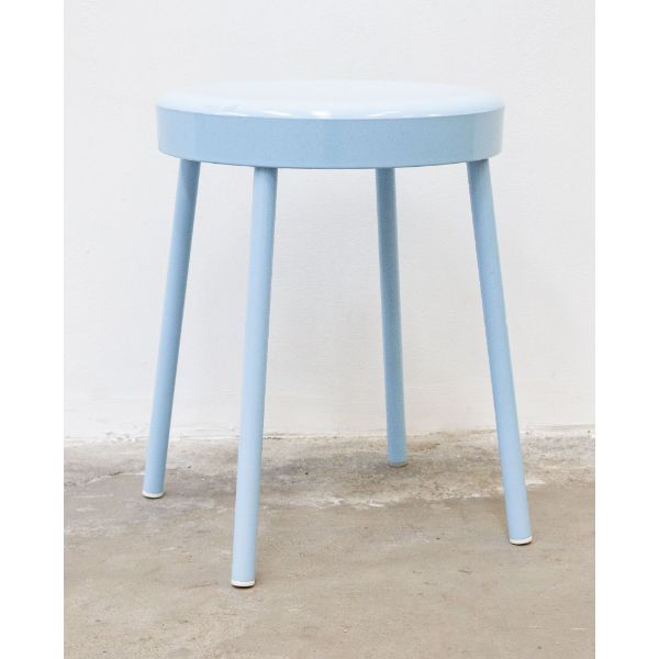Sgabello S501 in metallo e plastica (azzurro) , Carrara & Matta image