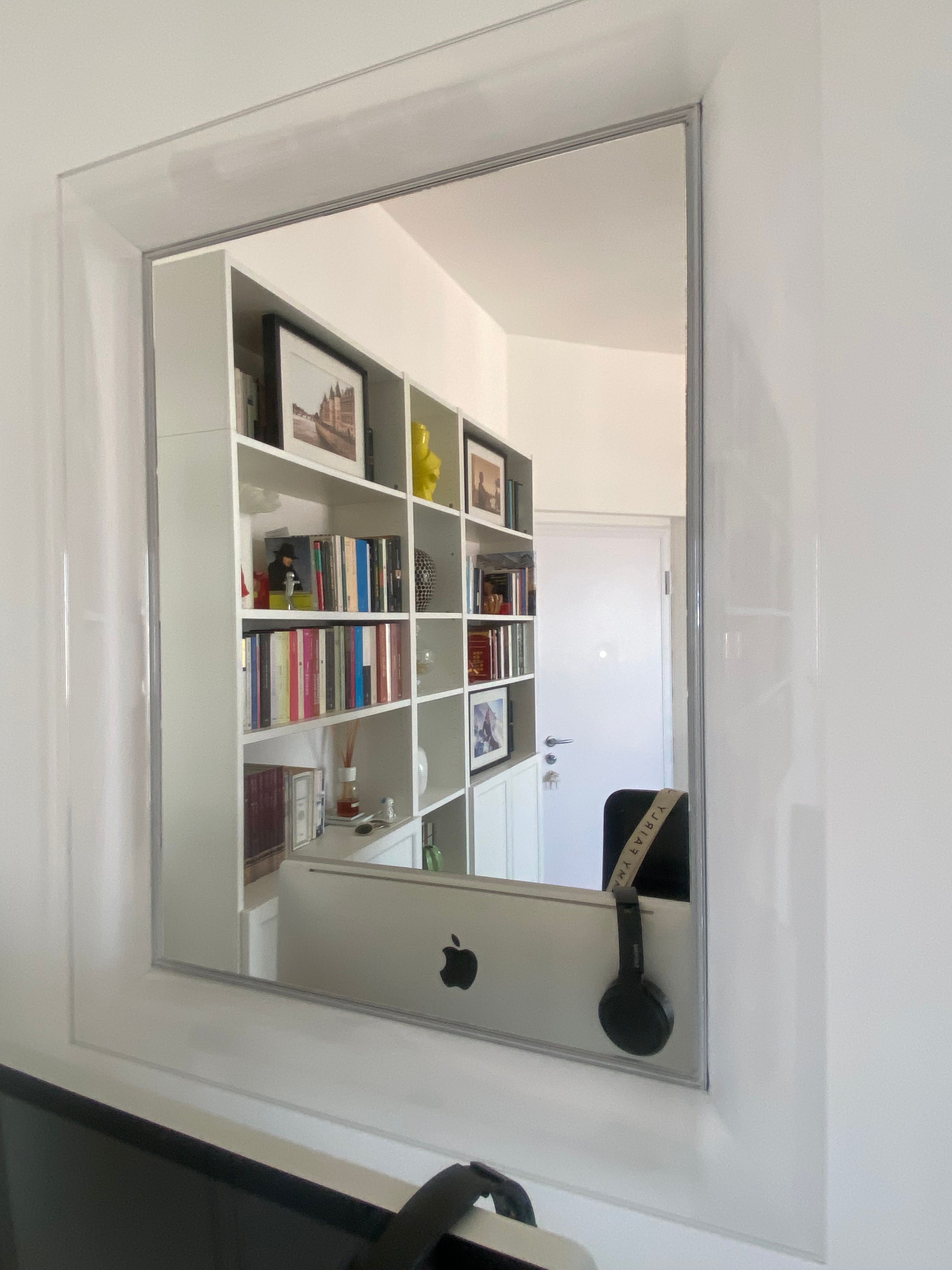Specchio da parete rettangolare Francois Ghost trasparente, Kartell Main