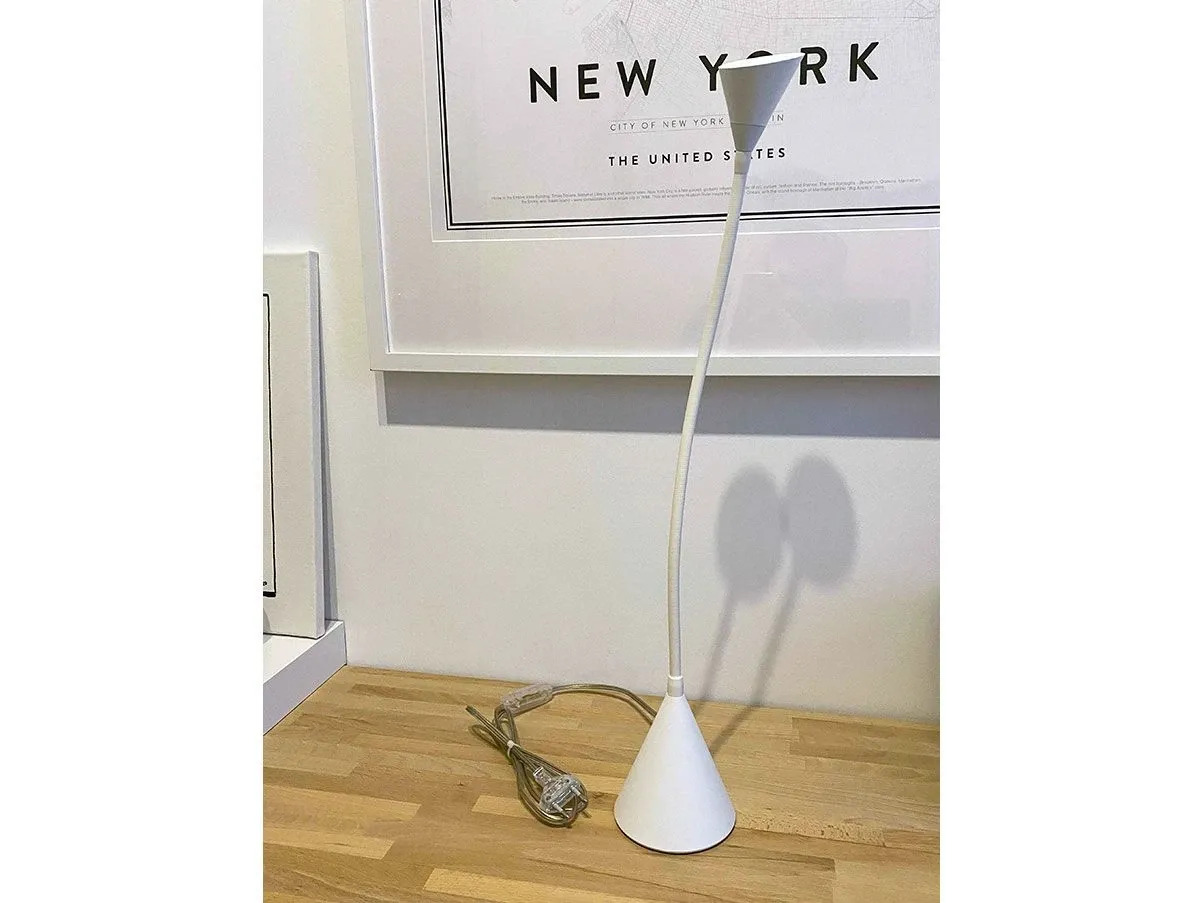 Lampada da tavolo Kalla alluminio e ABS (bianco), Egoluce 5