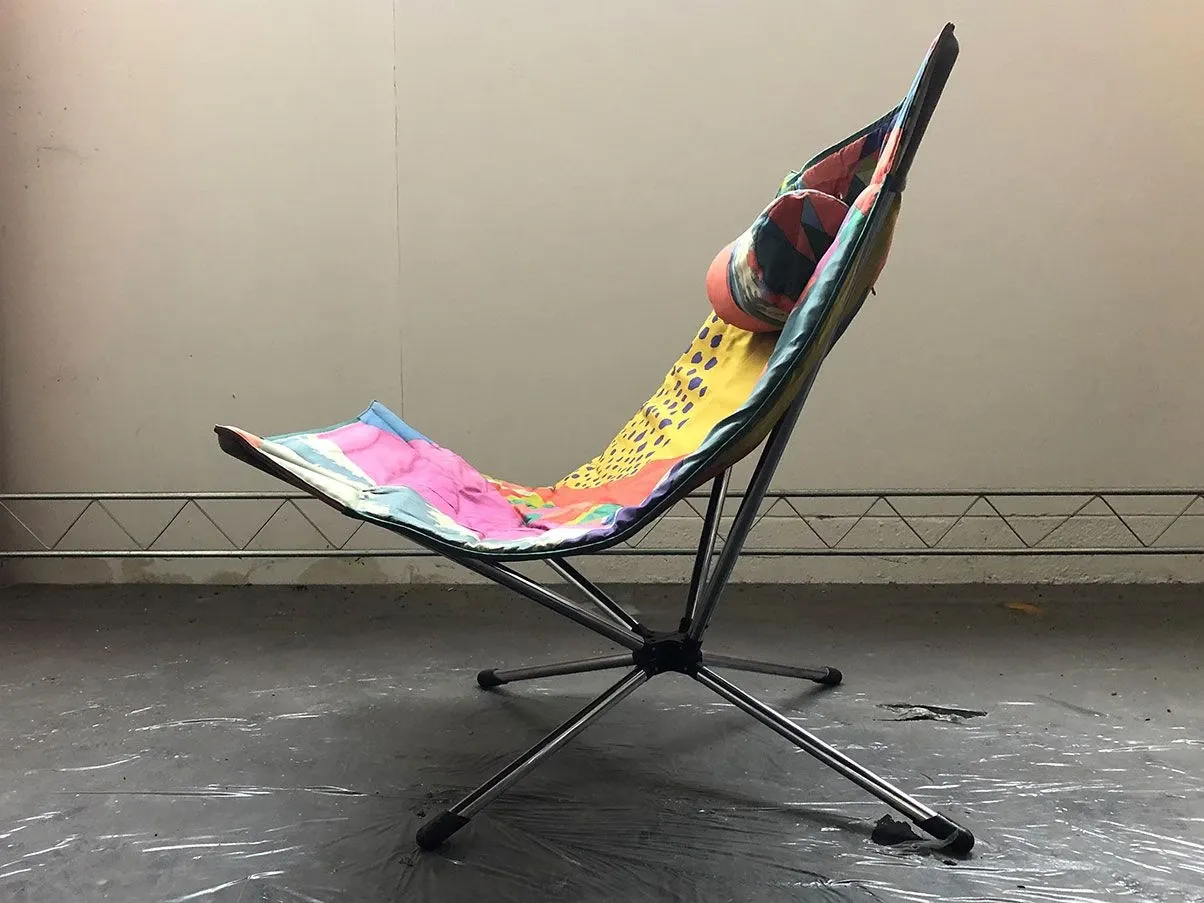 Miamina folding armchair in Missoni fabric, Saporiti Italia 1