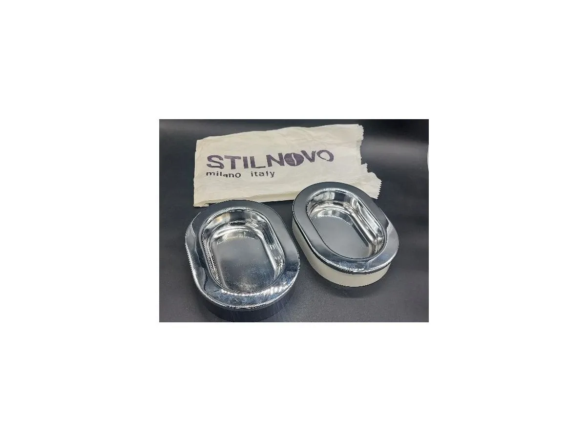 Set of 2 vintage ashtrays by Joe Colombo (1970s), Stilnovo 6
