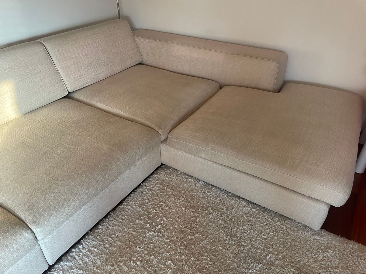 Turner 4 seater sofa in grey fabric, Molteni&C Side