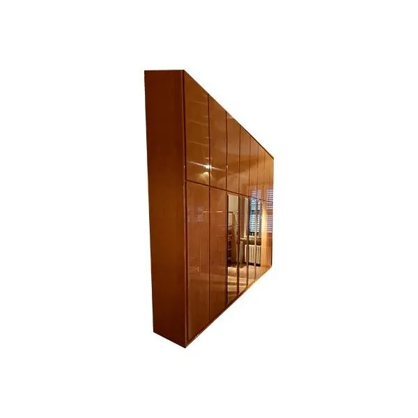 Wardrobe In glossy polyester varnished ash, image