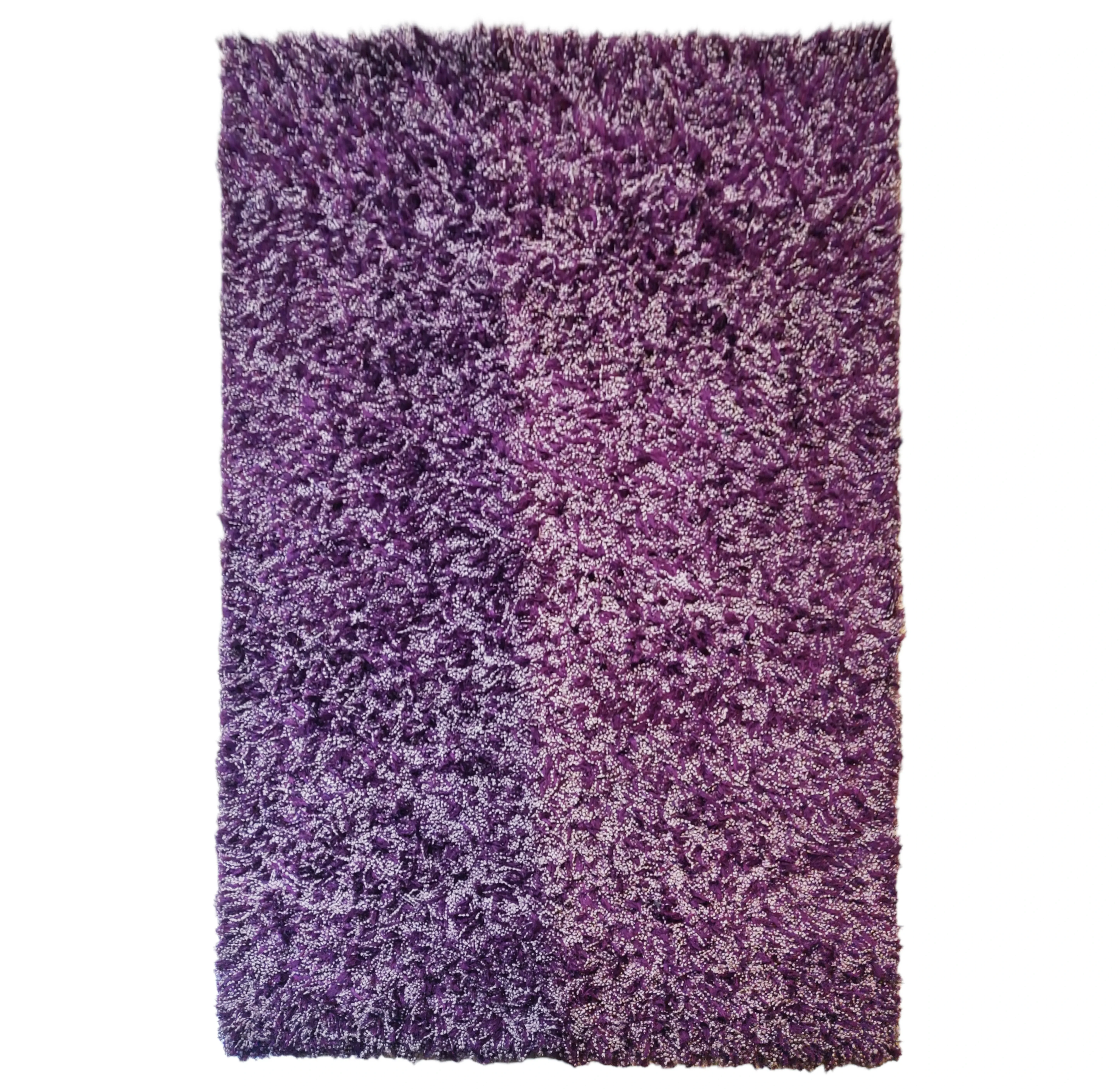 Shaggy carpet in purple fabric, image