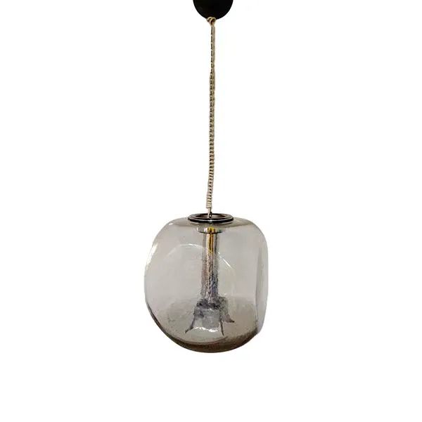 Vintage glass pendant lamp (1960s), Sothis 3
