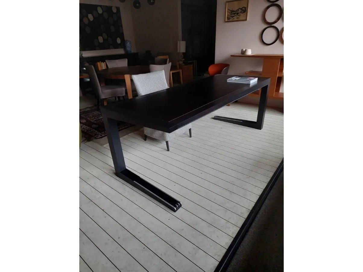 Scrivania Zeno in legno di ebano, Giorgetti 2