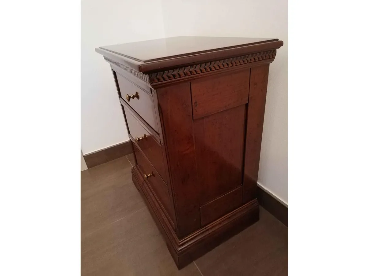 Set of 2 I Ciliegi bedside tables with floral decorations 7